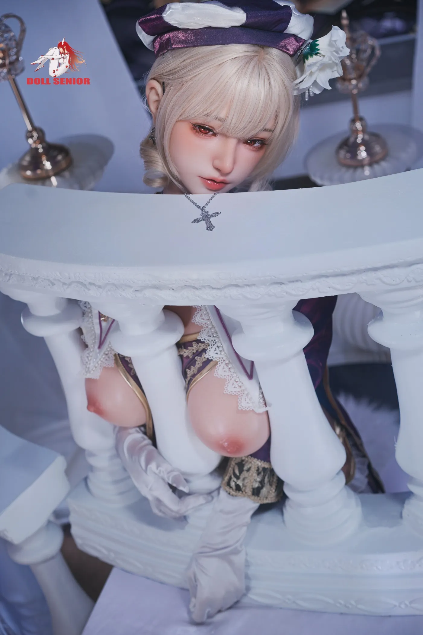 Doll Senior | 165cm/5ft5 Big Breasts Seductive Anime Nun Cosplay Silicone Sex Doll - Virgo