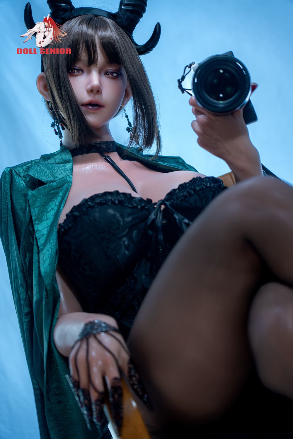 Doll Senior | 170cm/5ft7 Big Breasts Sultry Gothic Demon Queen Voluptuous Silicone Sex Doll - Capricorn