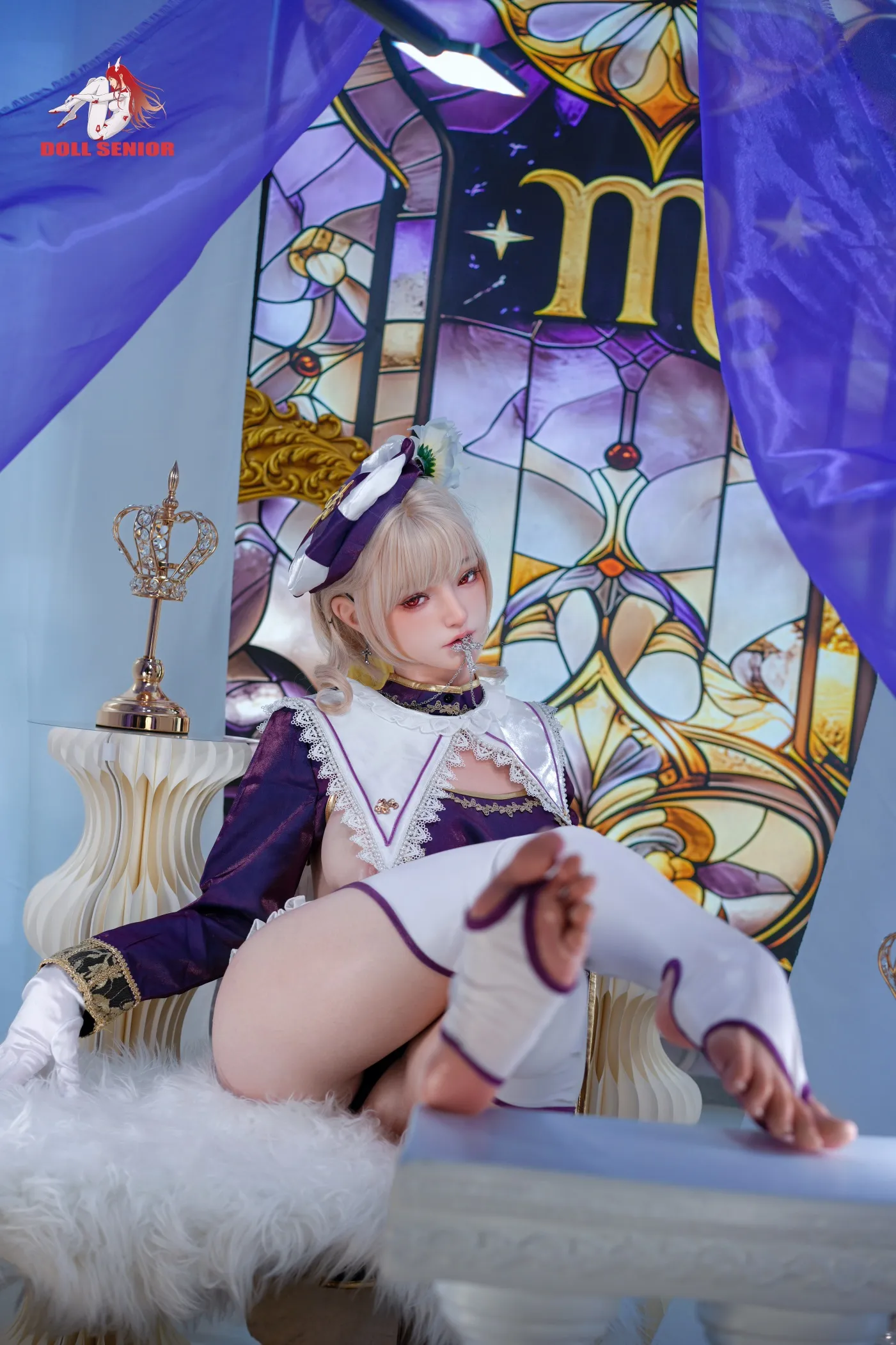 Doll Senior | 165cm/5ft5 Big Breasts Seductive Anime Nun Cosplay Silicone Sex Doll - Virgo