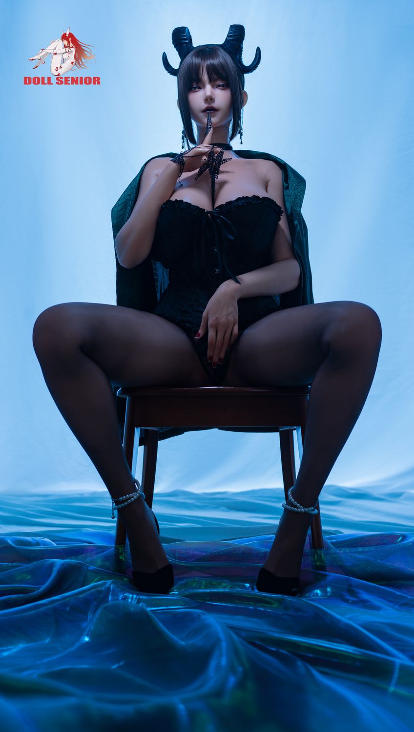 Doll Senior | 170cm/5ft7 Big Breasts Sultry Gothic Demon Queen Voluptuous Silicone Sex Doll - Capricorn