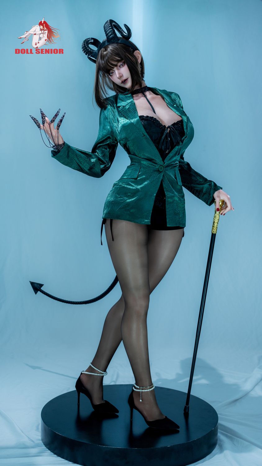 Doll Senior | 170cm/5ft7 Big Breasts Sultry Gothic Demon Queen Voluptuous Silicone Sex Doll - Capricorn