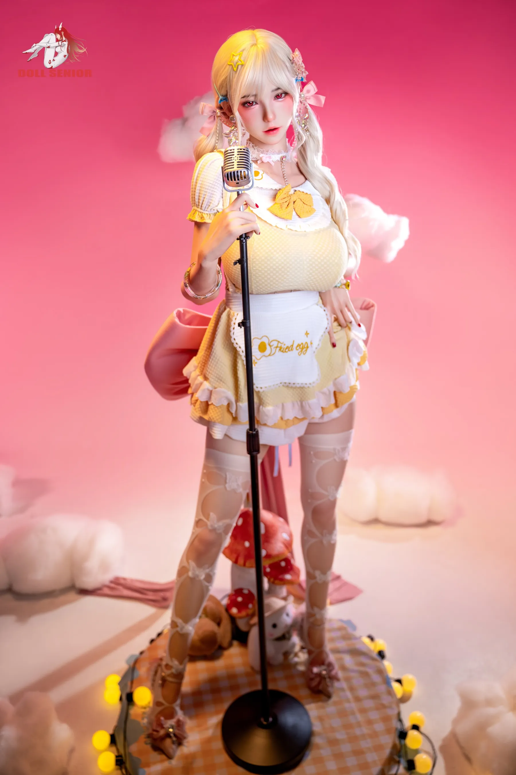 Doll Senior | 170cm/5ft7 Big Breasts Seductive Blonde Sweetheart Voluptuous Silicone Sex Doll - Linsha