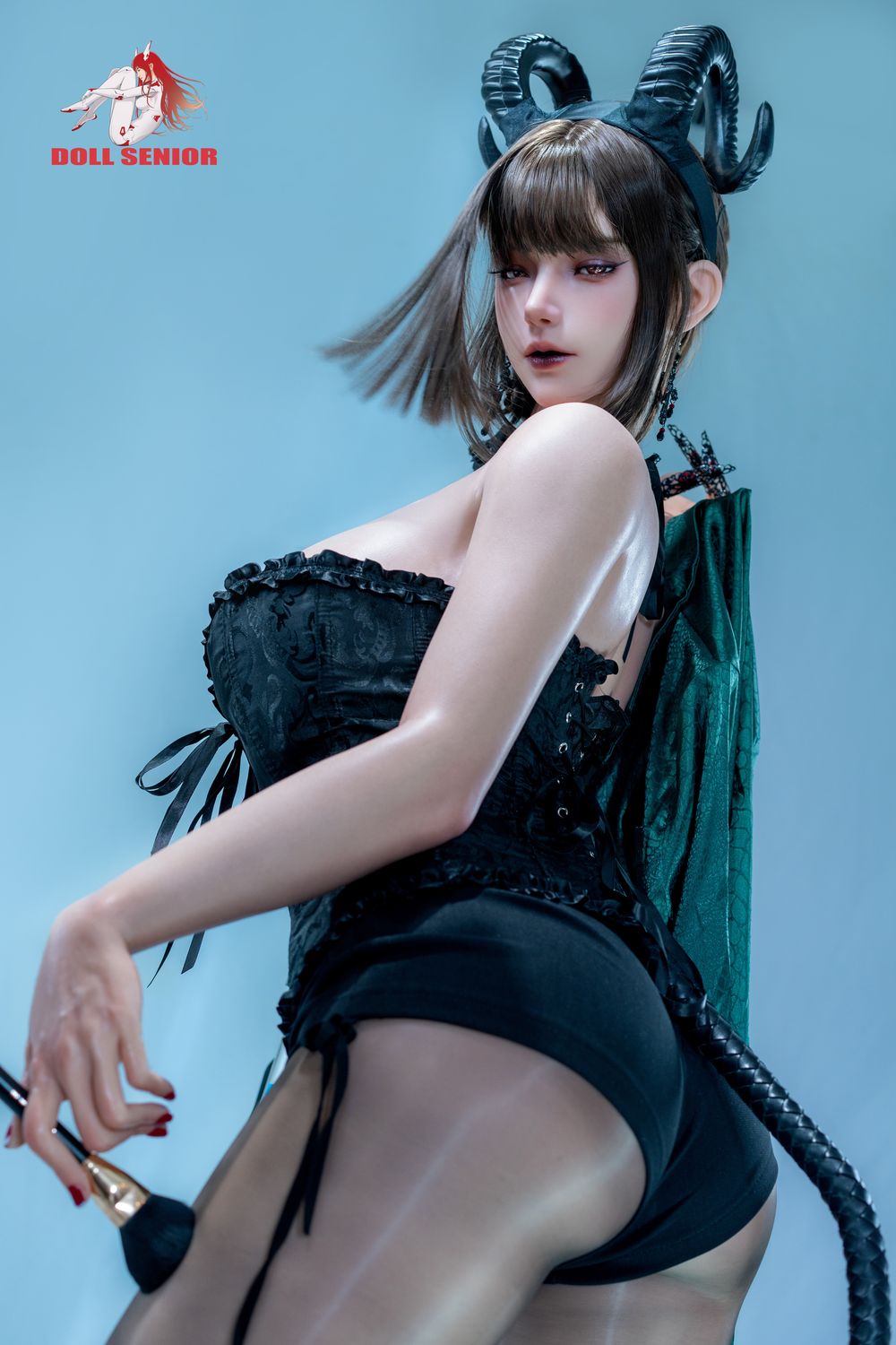 Doll Senior | 170cm/5ft7 Big Breasts Sultry Gothic Demon Queen Voluptuous Silicone Sex Doll - Capricorn