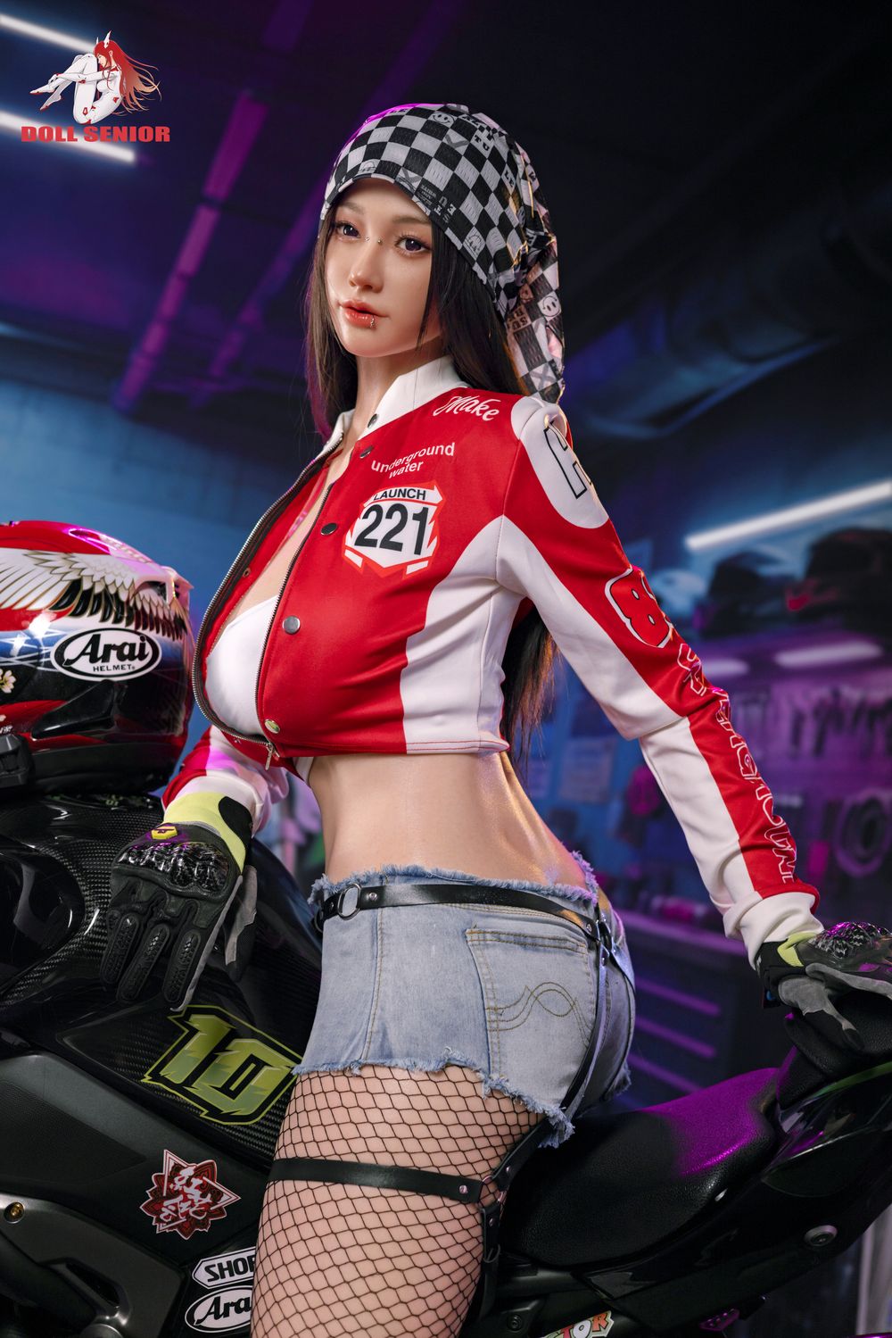 Doll Senior | 170cm/5ft7 Big Breasts Voluptuous Cool Female Racer Silicone Sex Doll - Wuxue