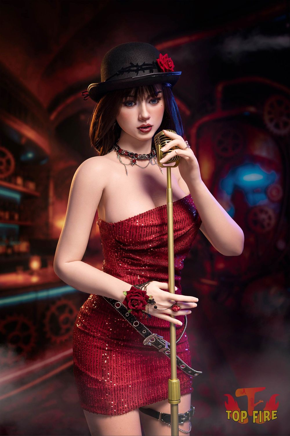 Top Fire | 165cm/5ft5 American Savage Night Queen Realistic Silicone Sex Doll - Mika