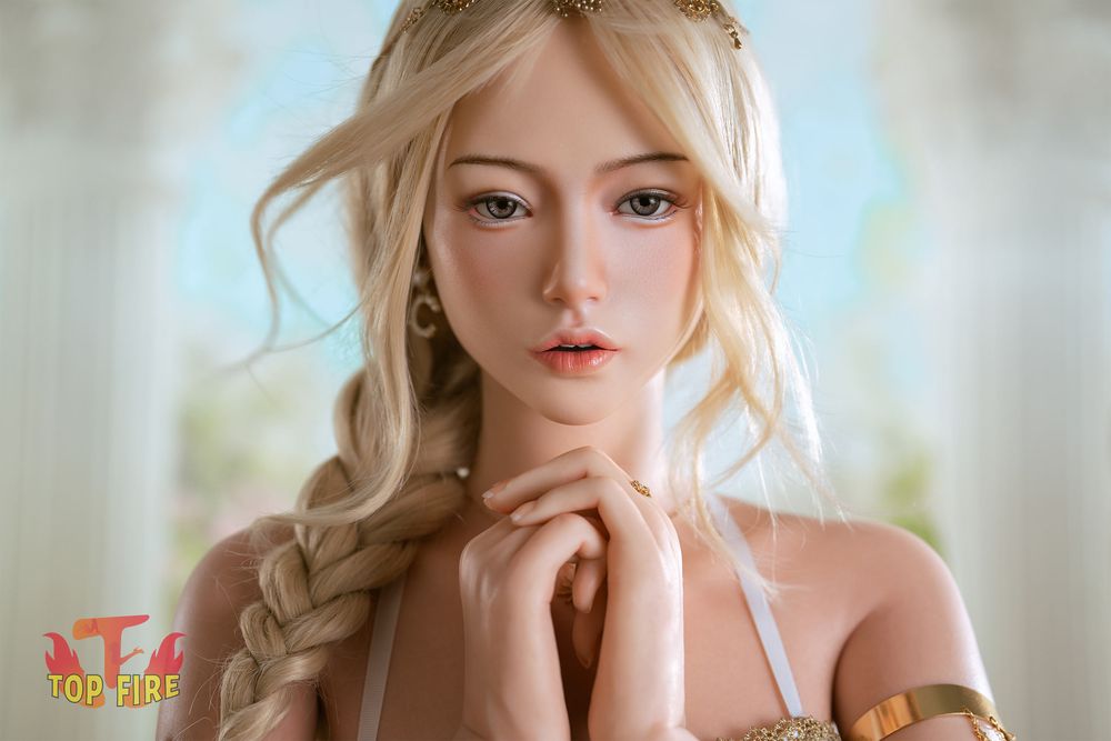 Top Fire | 164cm/5ft5 Charming Angelic Blonde Princess Realistic Silicone Sex Doll - Victoria