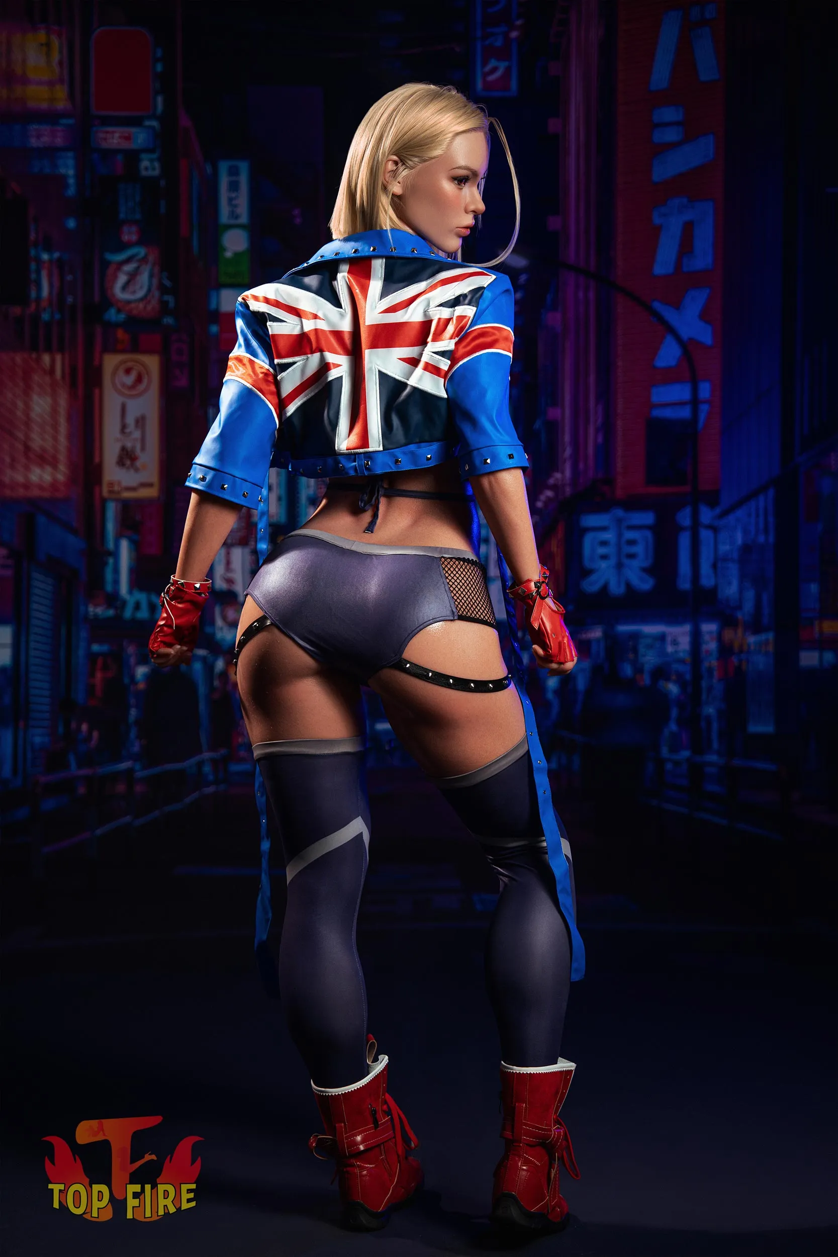 Top Fire | 176cm/5ft9 Cool Blonde Boxer Cosplay Realistic Silicone Sex Doll - Brielle