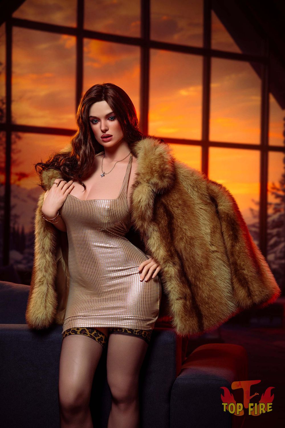 Top Fire | 174cm/5ft7 Attractive Milf Dominant Queen Realistic Silicone Sex Doll - Bella