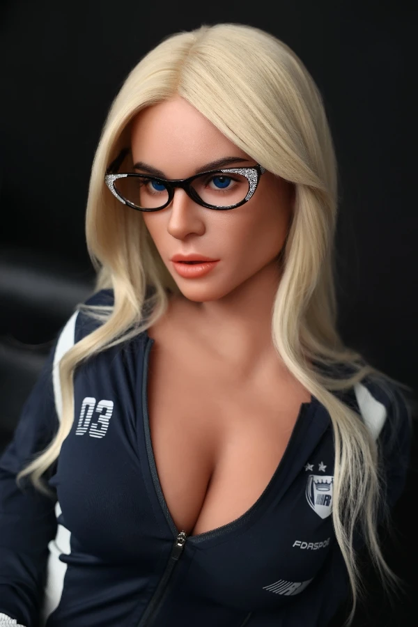 ORANGE IN® 164cm (5.4') 886# F-cup Sultry Blonde Sports Chic Silicone Head Sex Doll - Bridget