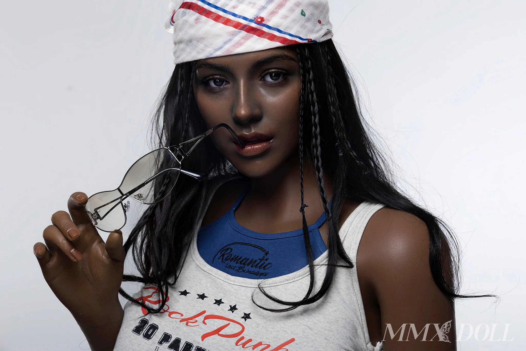 MMX Doll | 168cm/5ft6 Big Breasts Edgy Punk Rock Queen Black Beauty Realistic Silicone Sex Doll - Monica