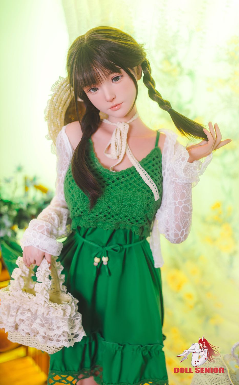 Doll Senior | 150cm/4ft11 Small Breasts Charming Asian Sweet Silicone Sex Doll - Miye