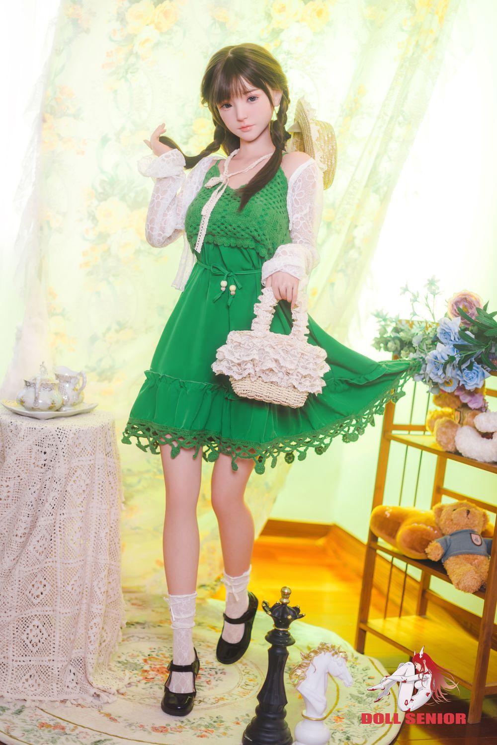 Doll Senior | 150cm/4ft11 Small Breasts Charming Asian Sweet Silicone Sex Doll - Miye