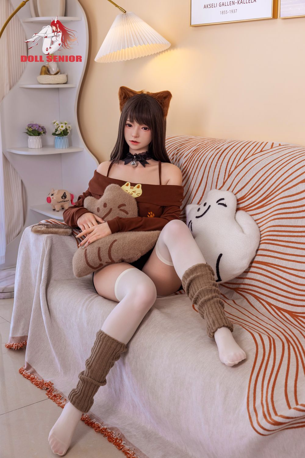 Doll Senior | 163cm/5ft4 Small Breasts Captivating Japanese Lovely Silicone Sex Doll - Meixiao 