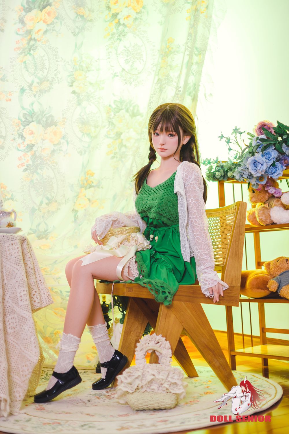 Doll Senior | 150cm/4ft11 Small Breasts Charming Asian Sweet Silicone Sex Doll - Miye