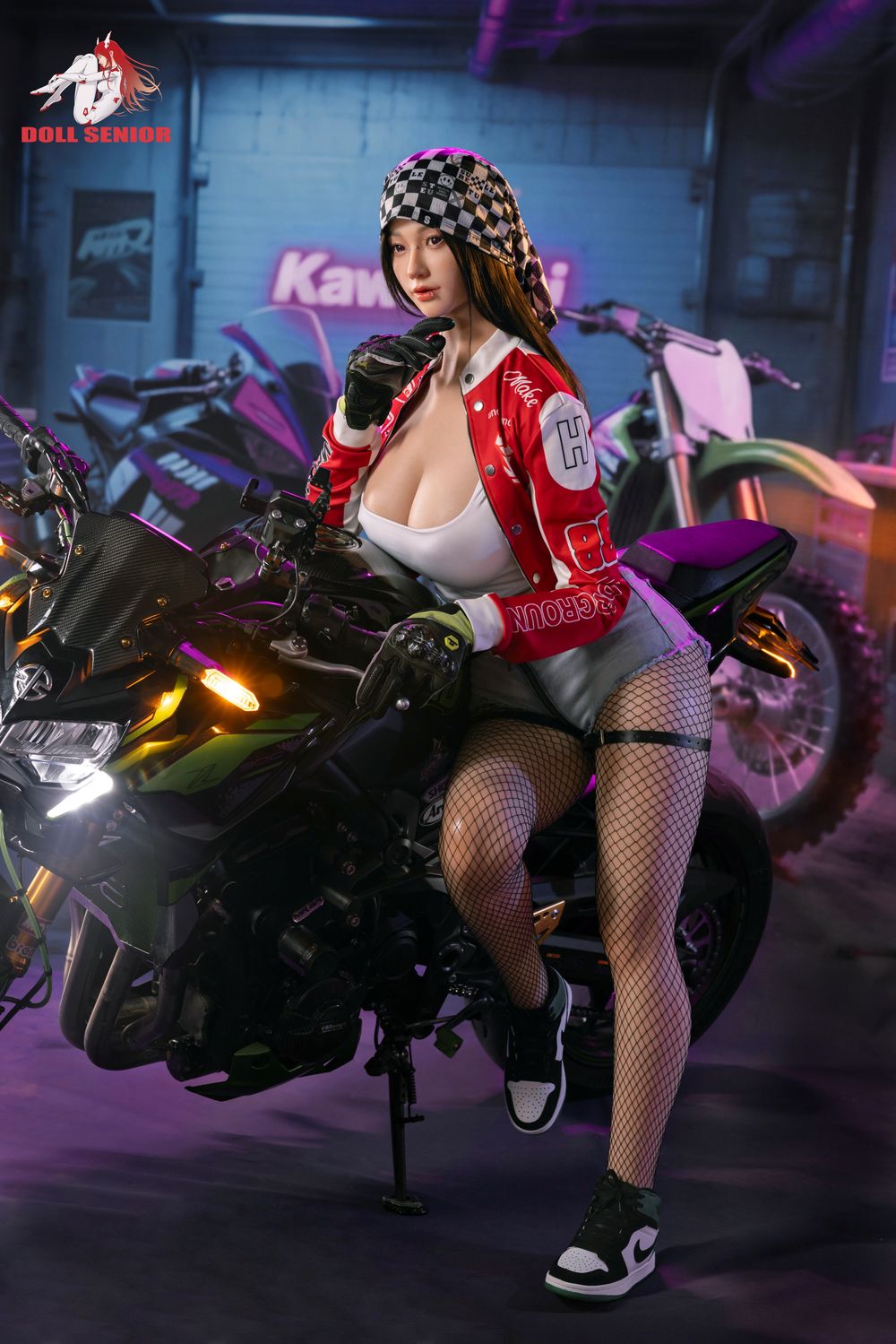 Doll Senior | 170cm/5ft7 Big Breasts Voluptuous Cool Female Racer Silicone Sex Doll - Wuxue