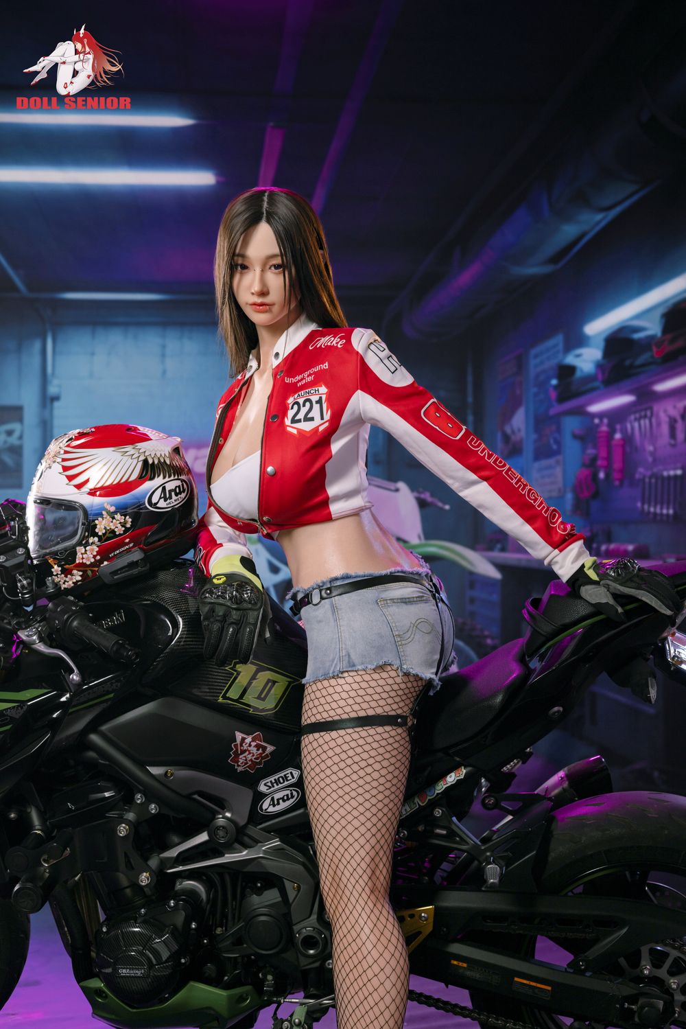 Doll Senior | 170cm/5ft7 Big Breasts Voluptuous Cool Female Racer Silicone Sex Doll - Wuxue