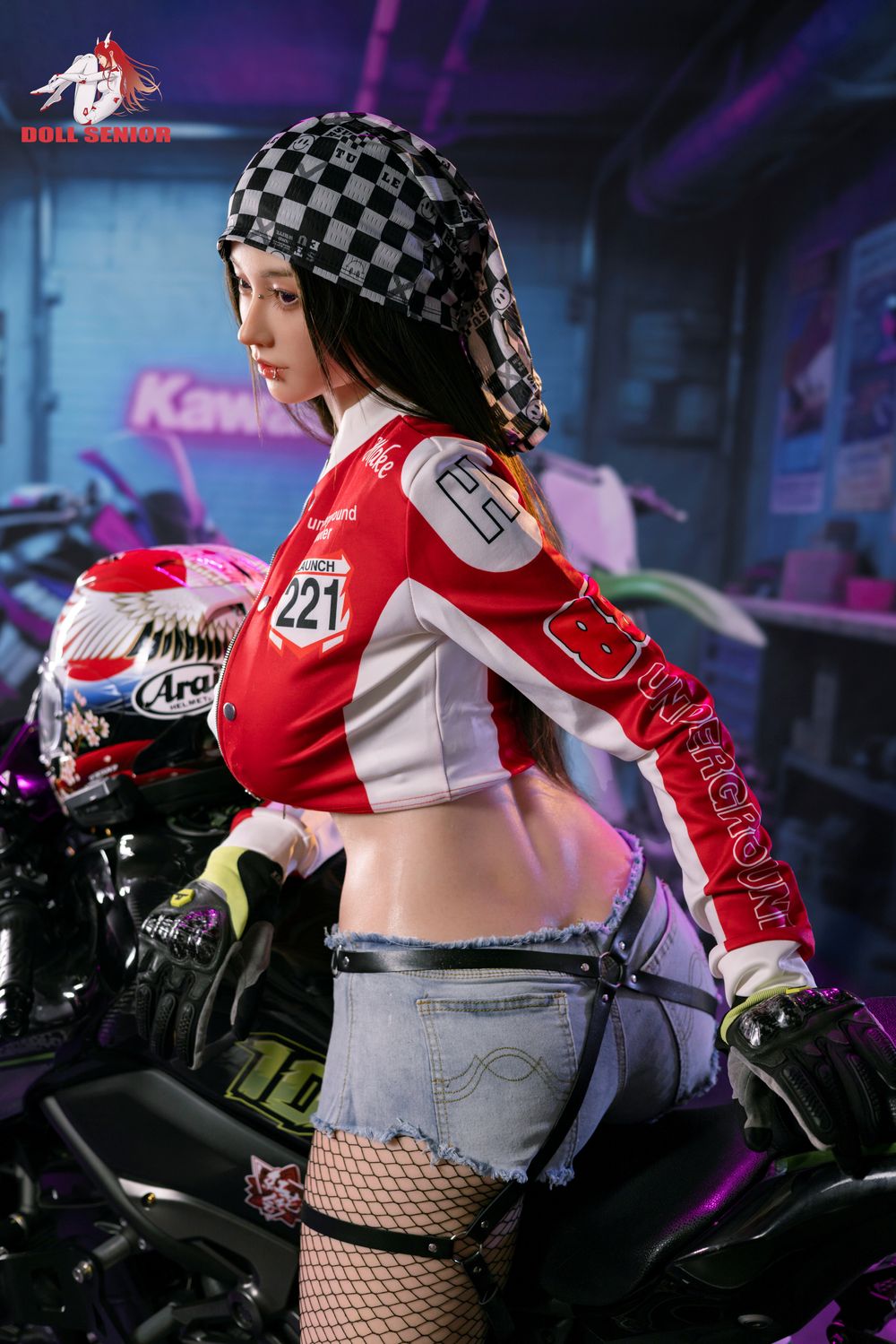 Doll Senior | 170cm/5ft7 Big Breasts Voluptuous Cool Female Racer Silicone Sex Doll - Wuxue