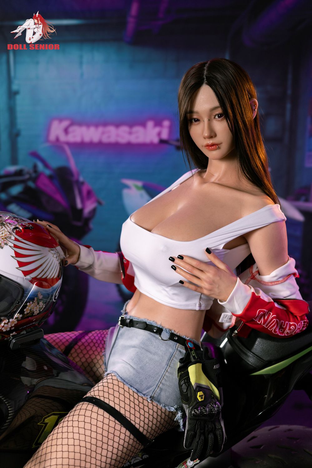 Doll Senior | 170cm/5ft7 Big Breasts Voluptuous Cool Female Racer Silicone Sex Doll - Wuxue