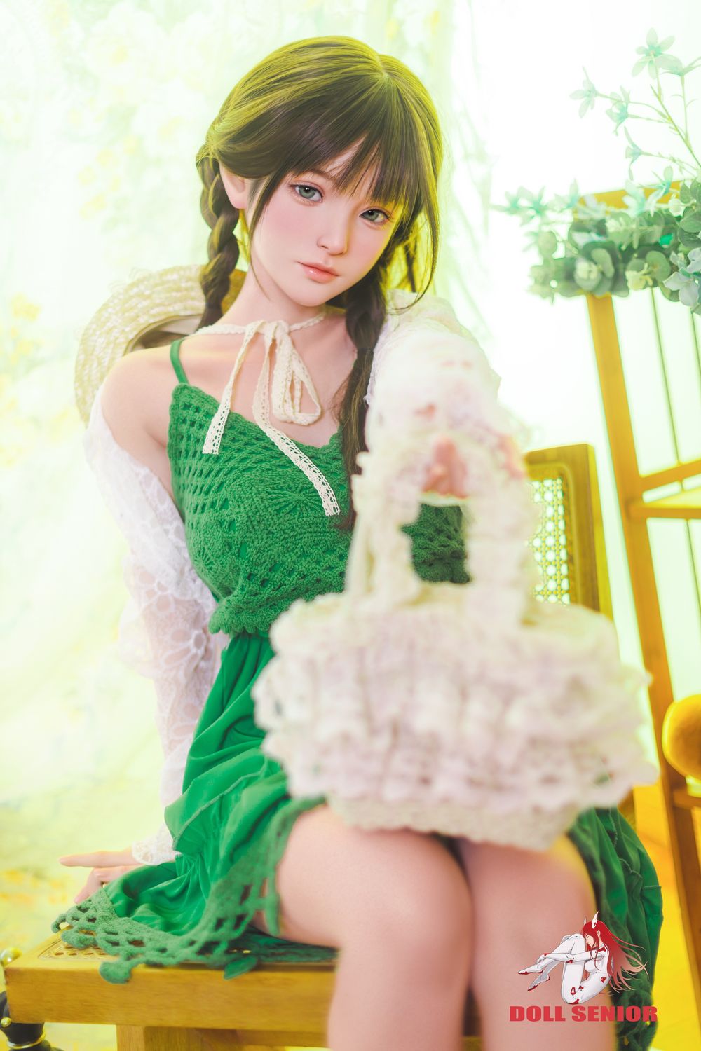 Doll Senior | 150cm/4ft11 Small Breasts Charming Asian Sweet Silicone Sex Doll - Miye