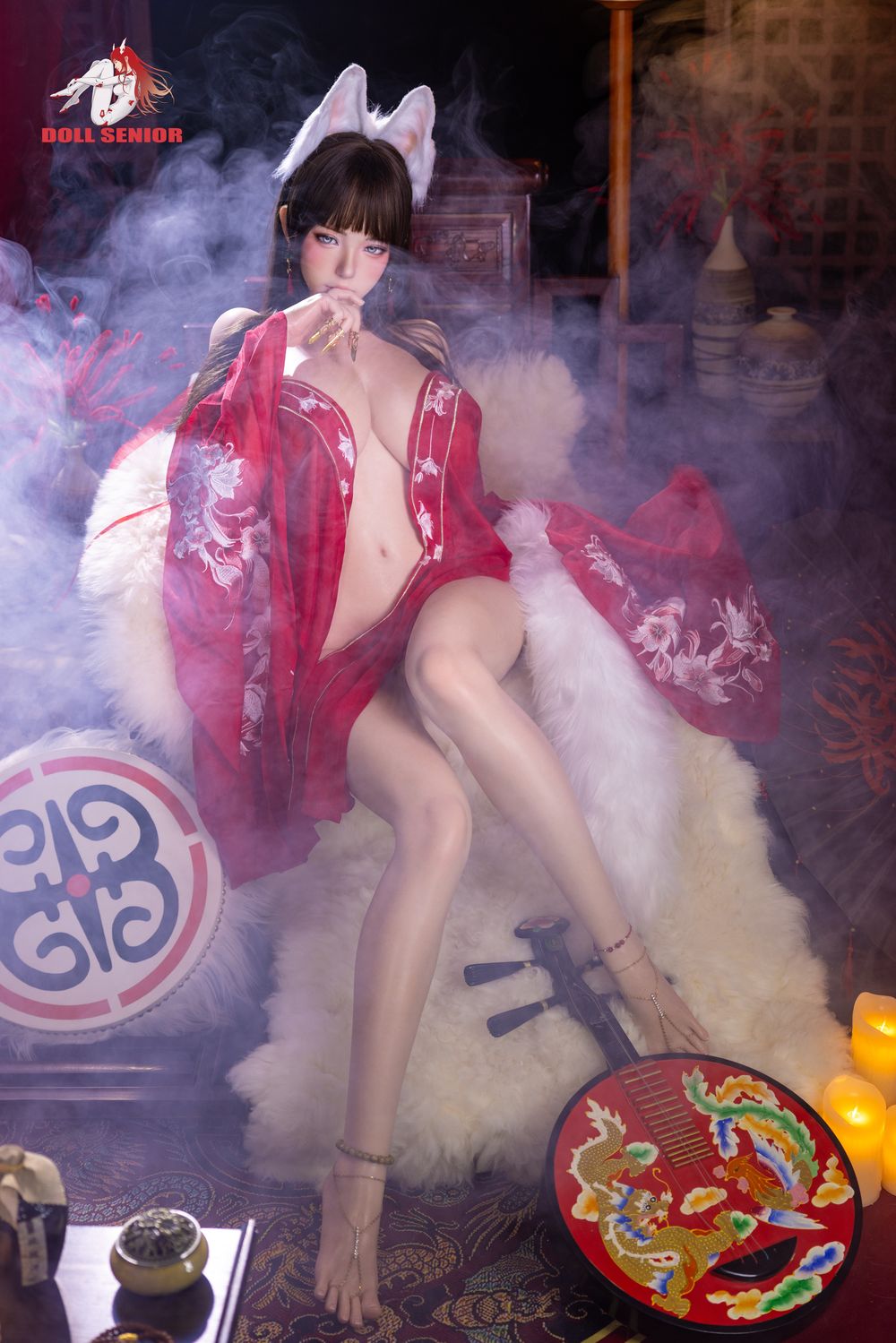 Doll Senior | 165cm/5ft5 Big Breasts Sultry Asian Oriental Fox Silicone Sex Doll - Linsha