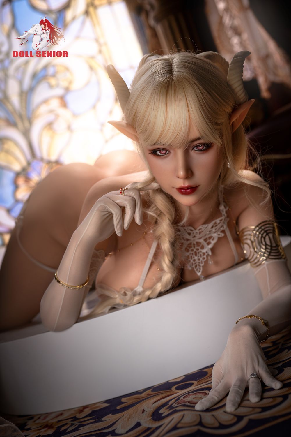 Doll Senior | 165cm/5ft5 Big Breasts Stunning Elf Bride Mature Voluptuous Silicone Sex Doll - Aries