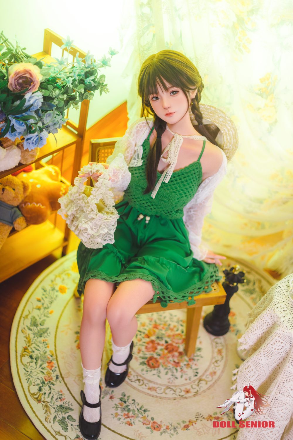 Doll Senior | 150cm/4ft11 Small Breasts Charming Asian Sweet Silicone Sex Doll - Miye