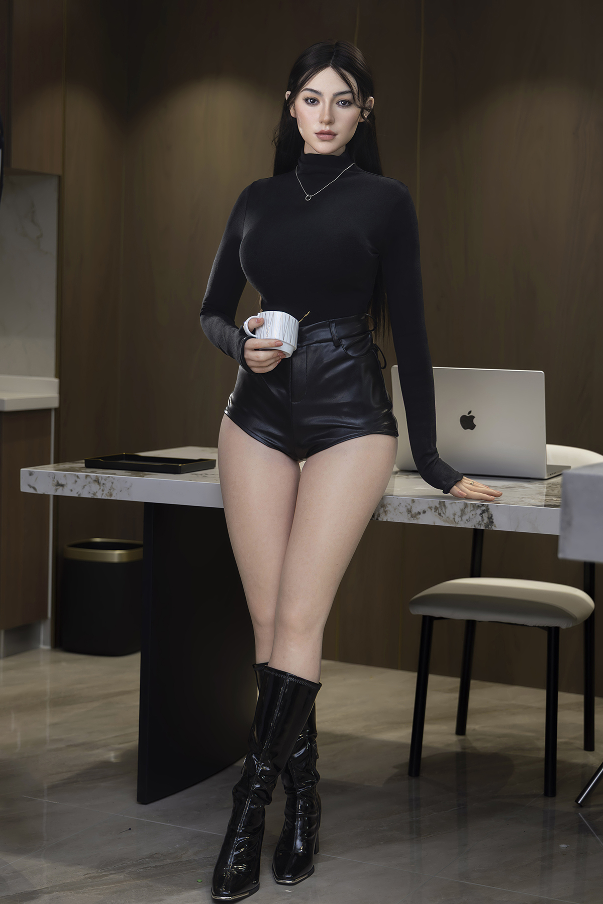 MMX Doll | 163cm/5ft4 Big Breasts Sultry Elegant Chic Siren Realistic Silicone Sex Doll - Monica