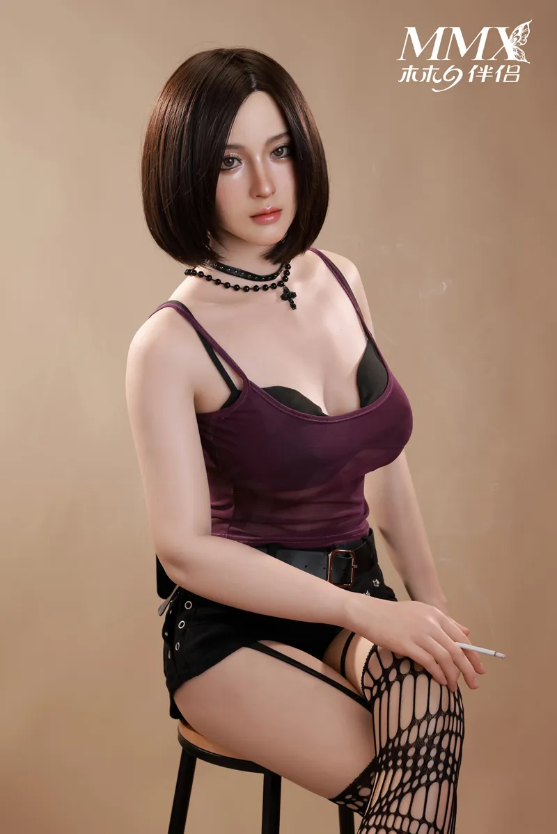 MMX Doll | 165cm/5ft5 Small Breasts Alluring Asian Dark Queen Realistic Silicone Sex Doll - MengQi