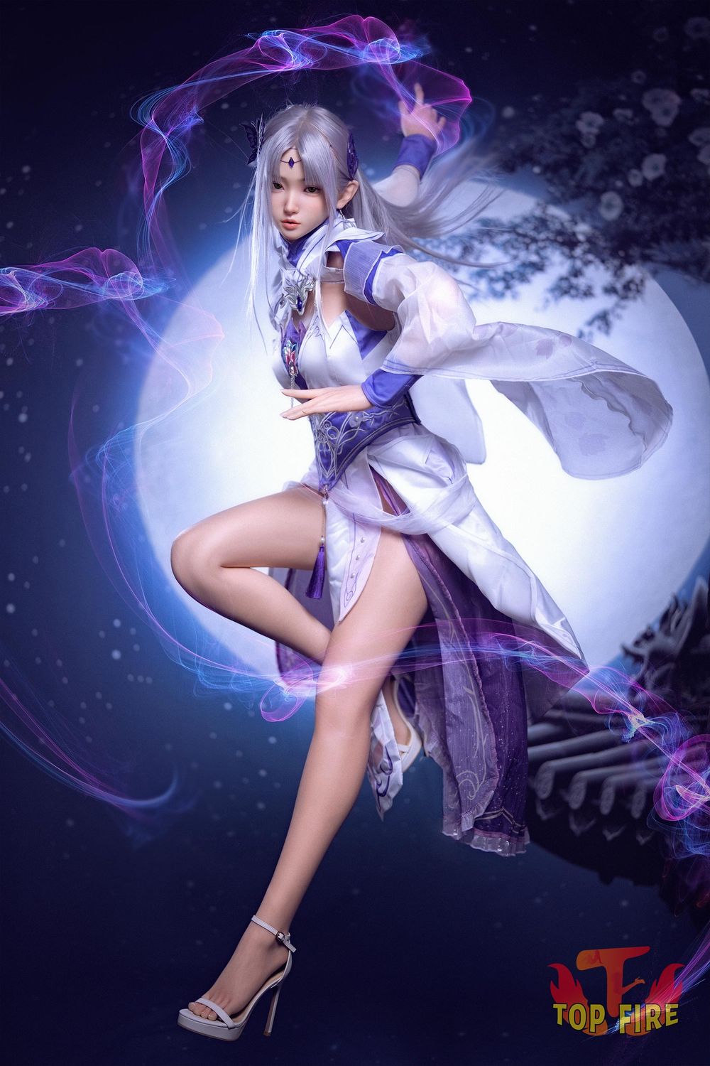 Top Fire | 164cm/5ft5 Elegant Oriental Fantasy Cosplay Realistic Silicone Sex Doll - Nova
