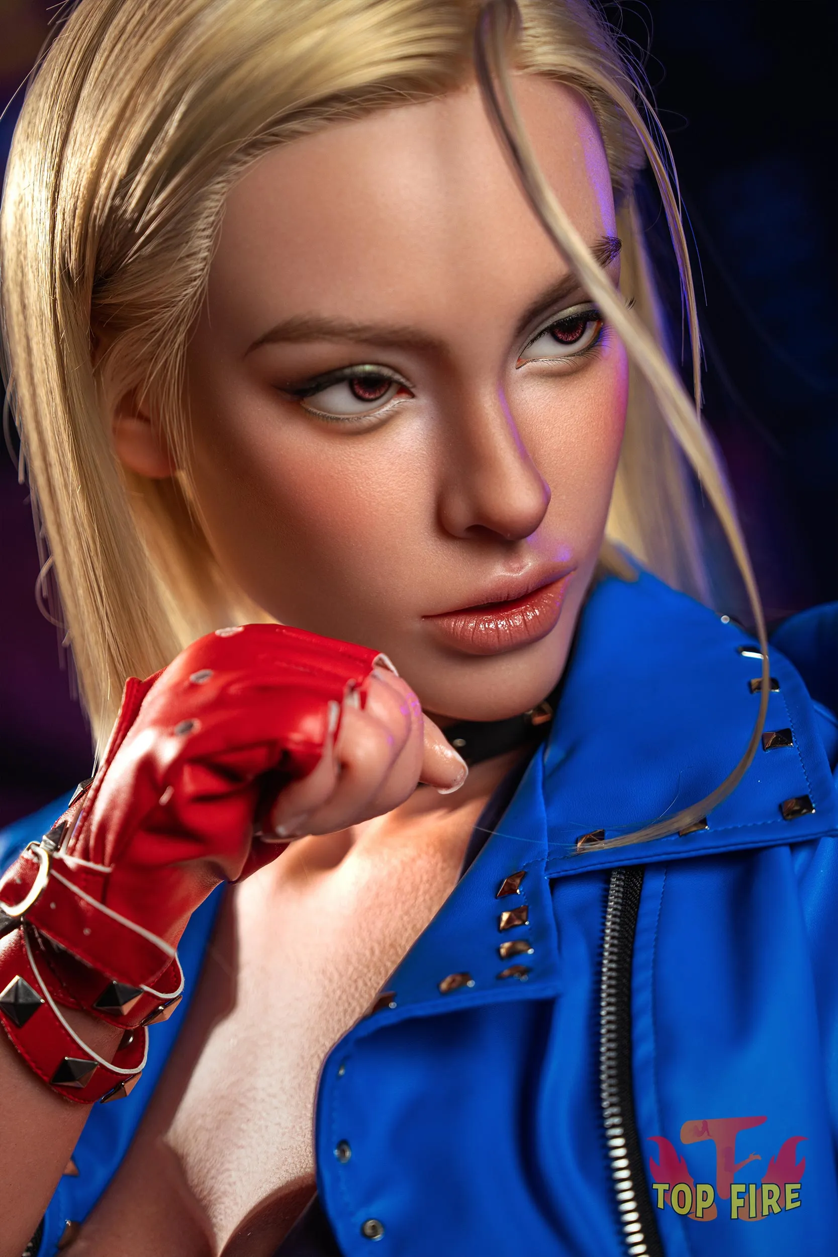 Top Fire | 176cm/5ft9 Cool Blonde Boxer Cosplay Realistic Silicone Sex Doll - Brielle