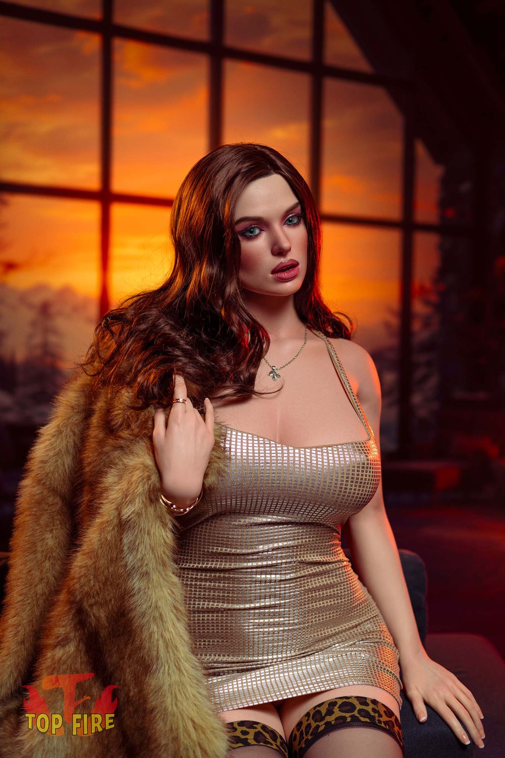 Top Fire | 174cm/5ft7 Attractive Milf Dominant Queen Realistic Silicone Sex Doll - Bella