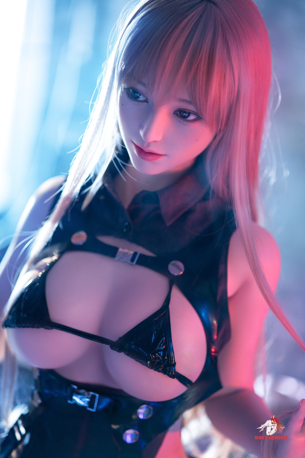 Doll Senior | 163cm/5ft4 Small Breasts Tempting Asian Blonde Silicone Sex Doll - Lengyue