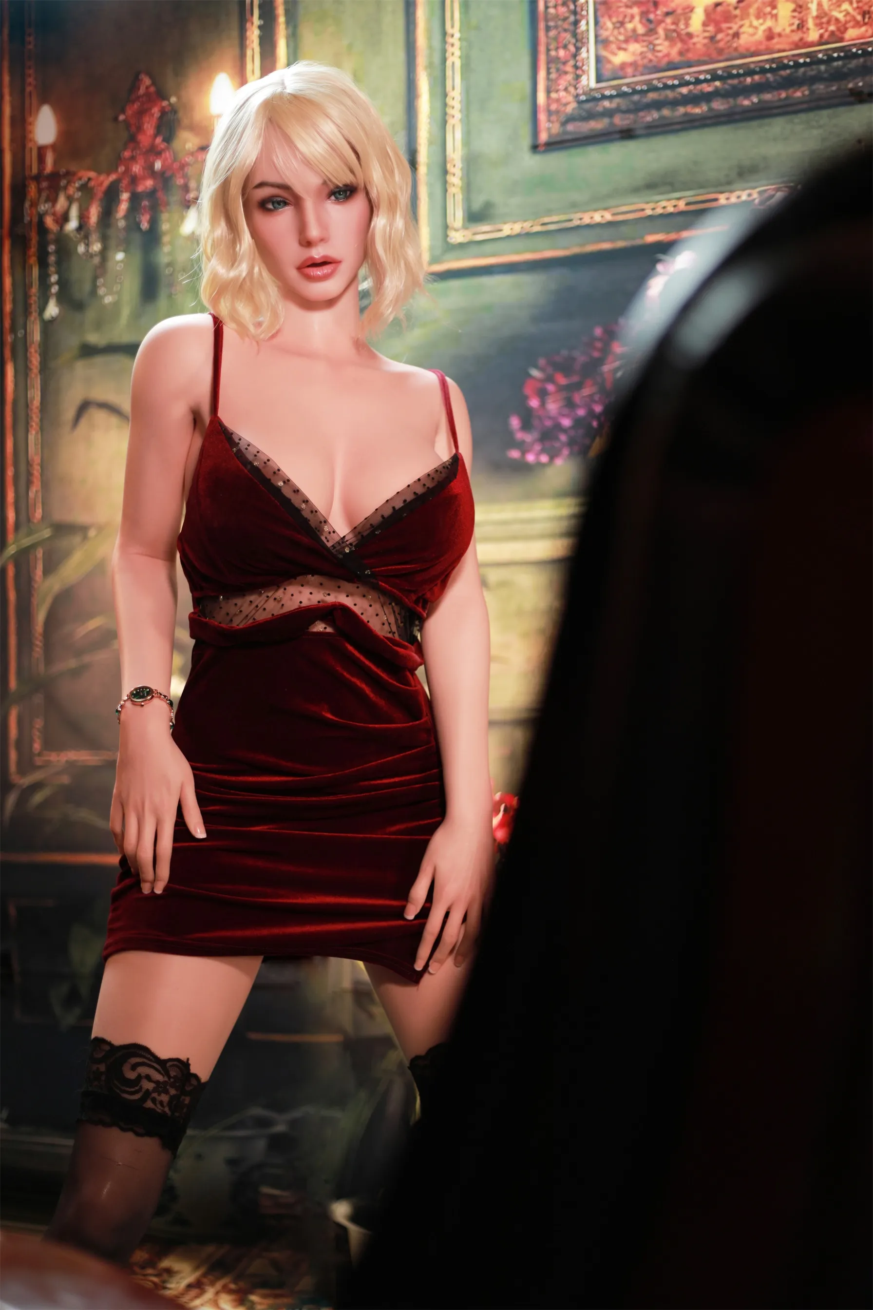 Top Fire | 158cm/5ft2 Elegant Vintage Blonde Realistic Silicone Sex Doll - Jasmine