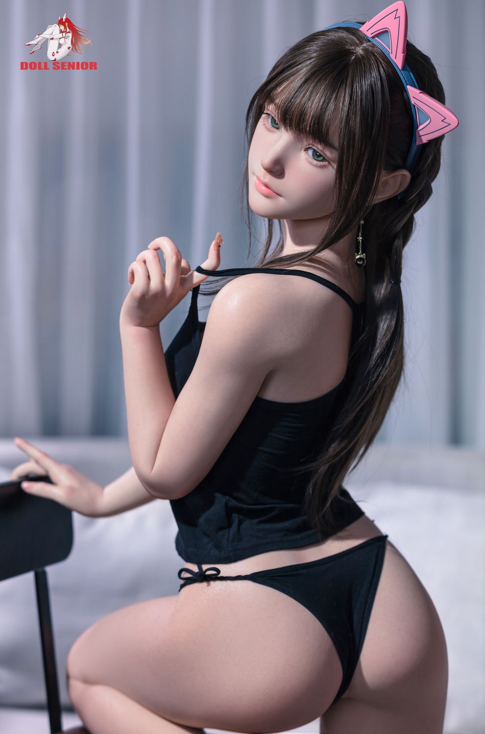 Doll Senior | 150cm/4ft11 Small Breasts Asian Gentle Sweetheart Silicone Sex Doll - Miye