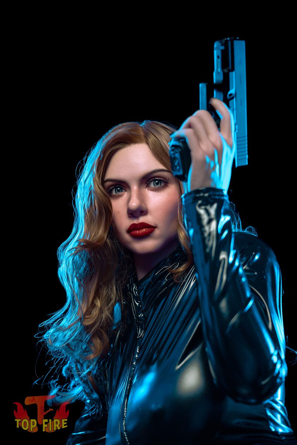 Top Fire | 174cm/5ft9 Captivating Secret Agent Cosplay Realistic Silicone Sex Doll - Selina