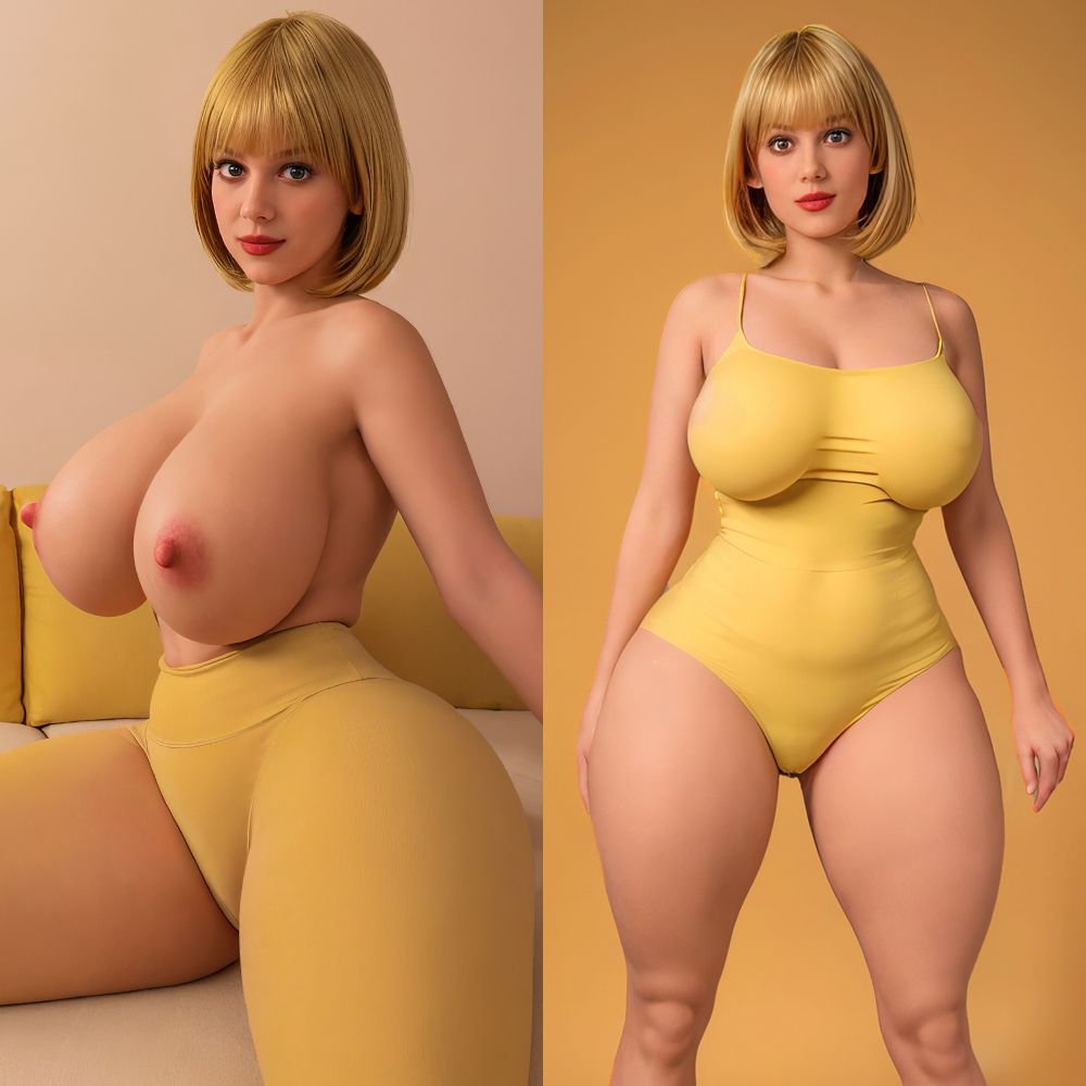 163cm/5ft4 BBW Mature Silicone Head Lifelike Sex Doll - Anna-DreamLoveDoll