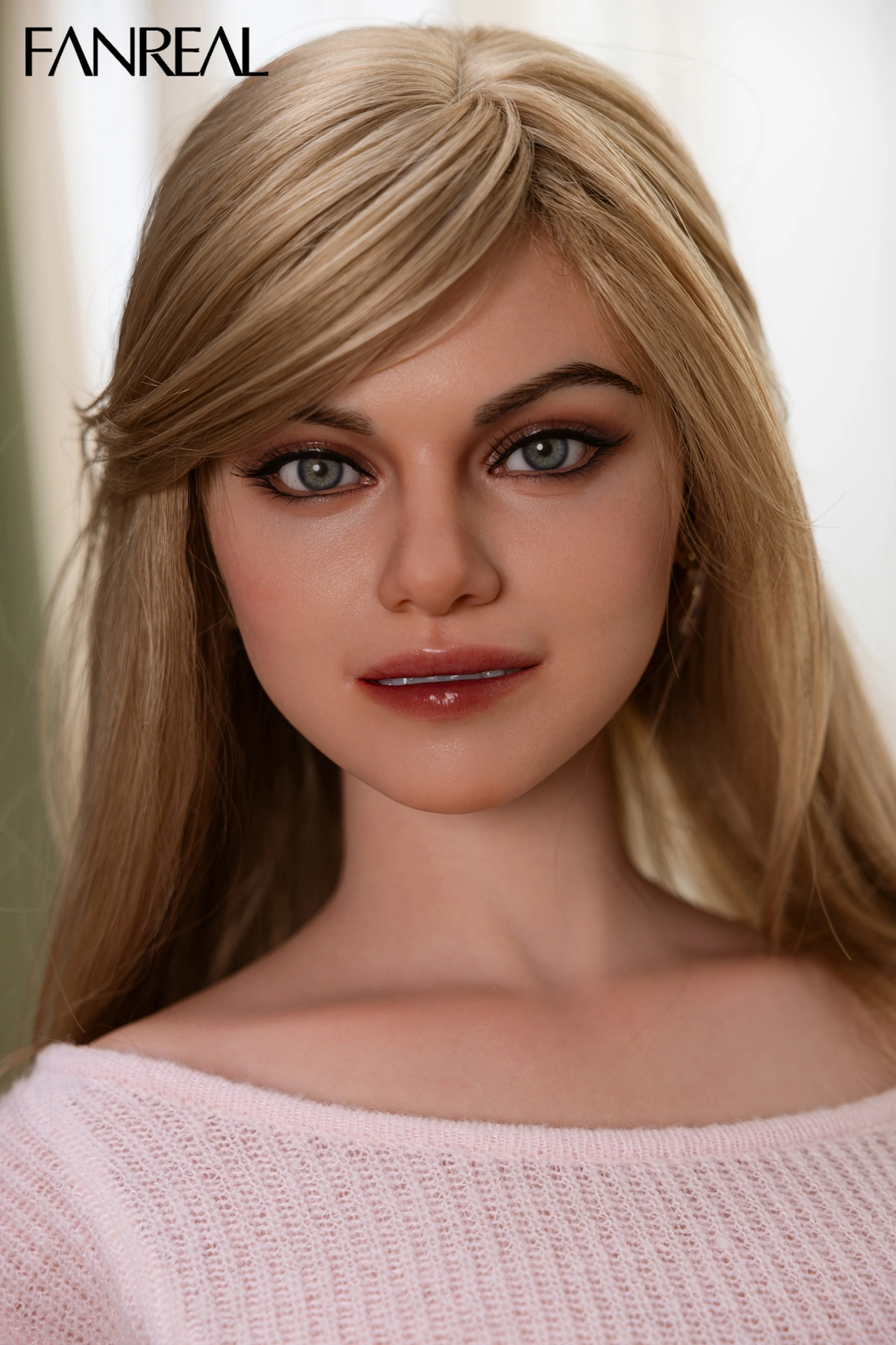 FanReal | 155cm/5ft1 Small Breasts Charming Gentle Blonde Sweetheart Realistic Silicone Sex Doll  - Maria 