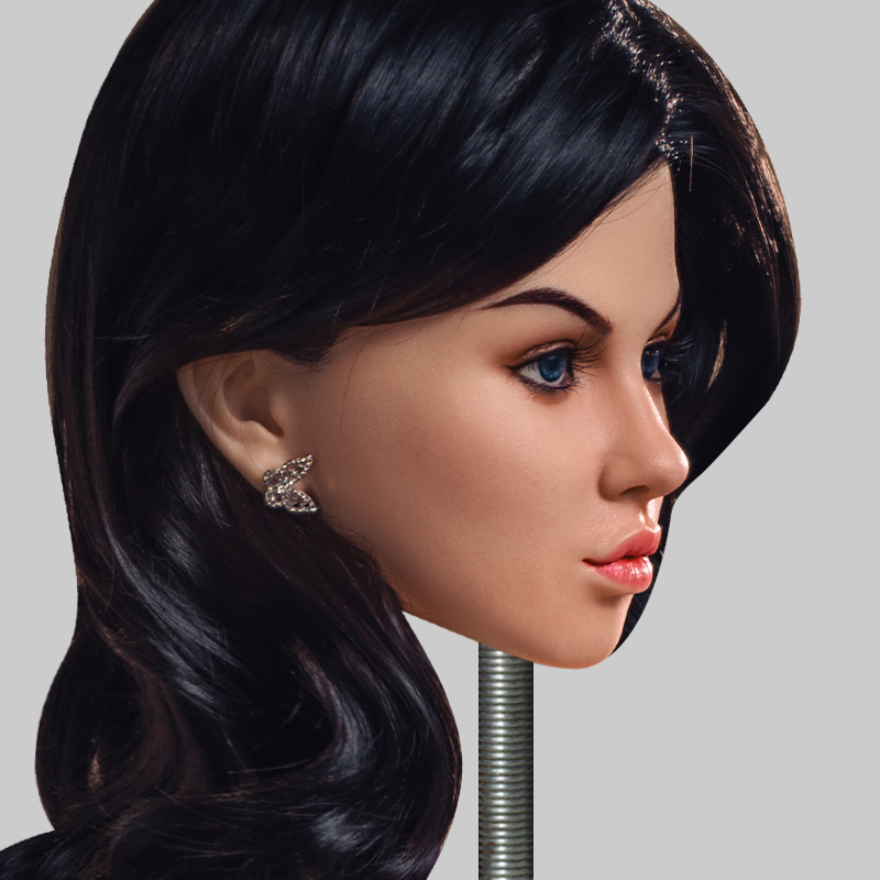 Silicone Head with Implanted Hair for the 160 cm doll Anna-DreamLoveDoll