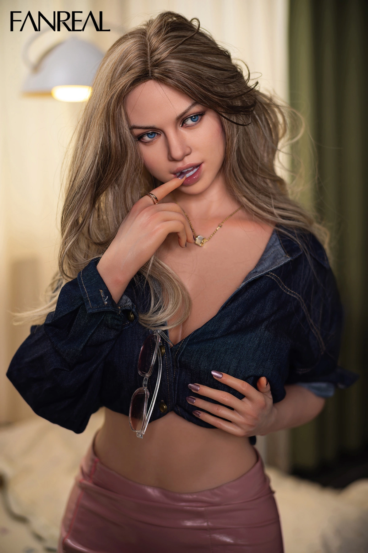 FanReal | 170cm/5ft7 Small Breasts Alluring Elegance Blonde Chic Realistic Silicone Sex Doll - Maria