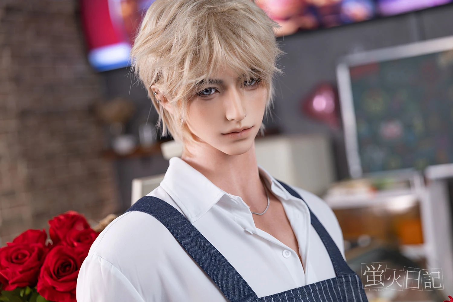 FireflyDoll | 180cm/5ft11 Asian Muscle Blonde Male Silicone Sex Doll - JiangLing