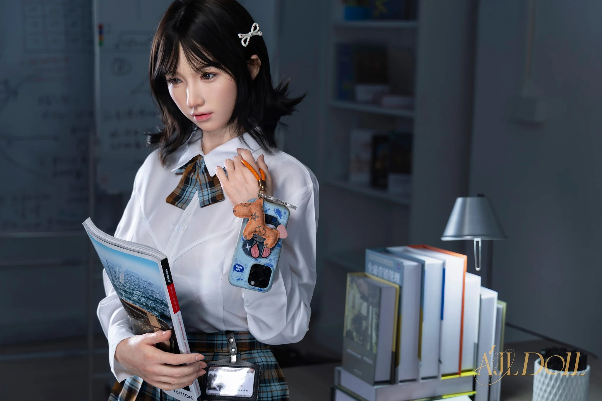 AJL Doll | 164cm/5ft4 Big Breasts Alluring Innocent JK Uniform Cosplay Realistic Silicone Sex Doll - JiaYi