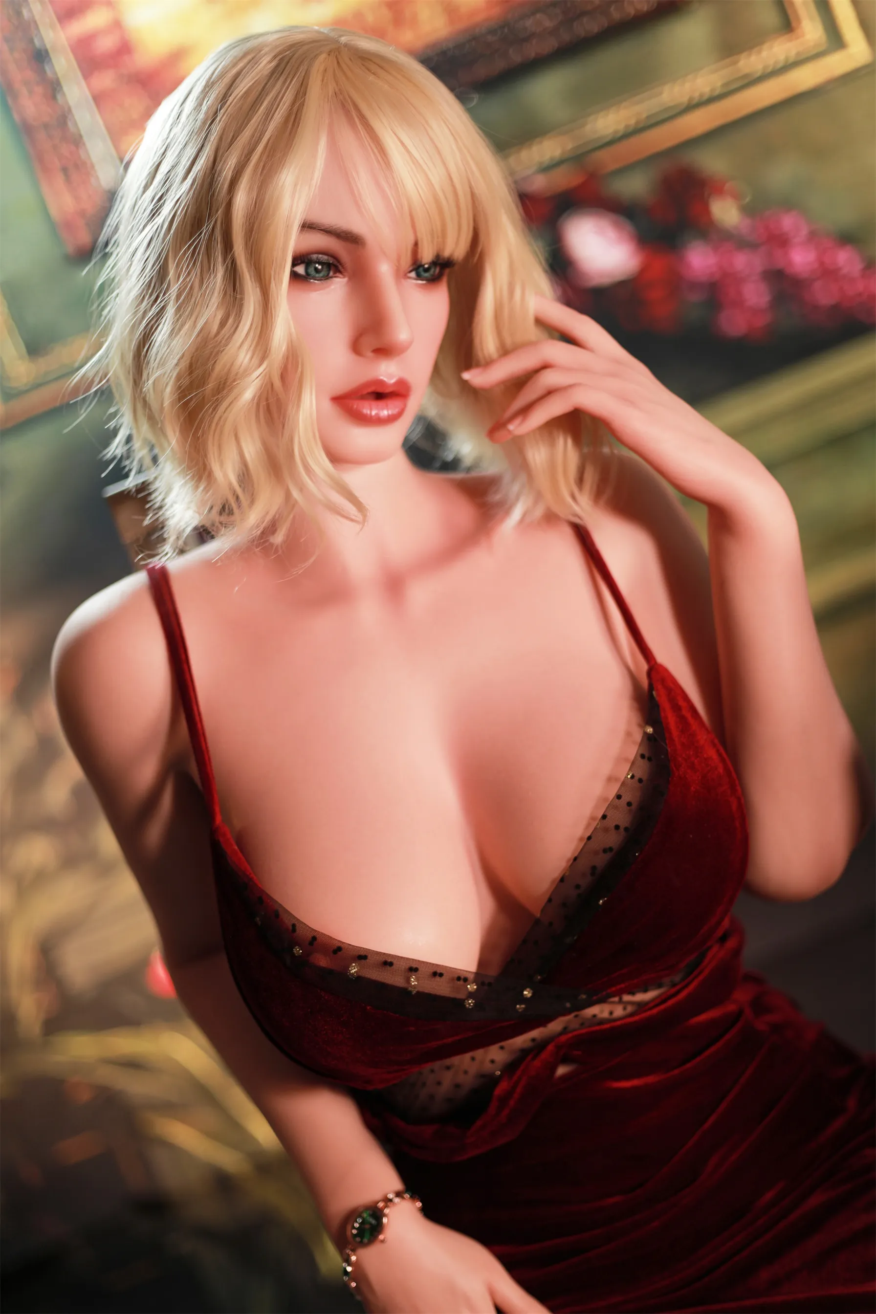 Top Fire | 158cm/5ft2 Elegant Vintage Blonde Realistic Silicone Sex Doll - Jasmine