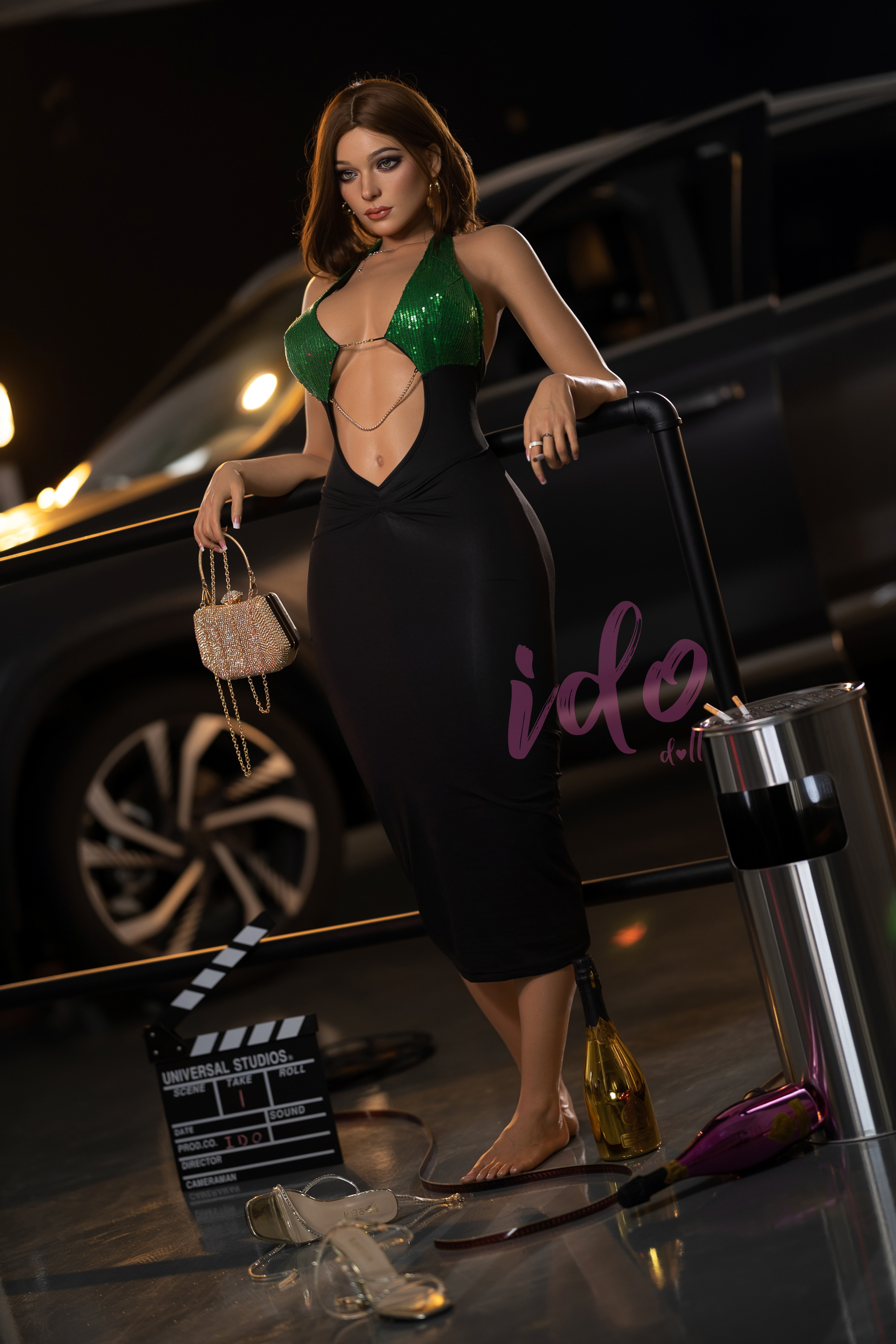 IDO Doll | 5ft 6/167cm Stunning F-Cup Silicone Sex Doll, Head #ID1H With Chic Short Locks - Tatiana