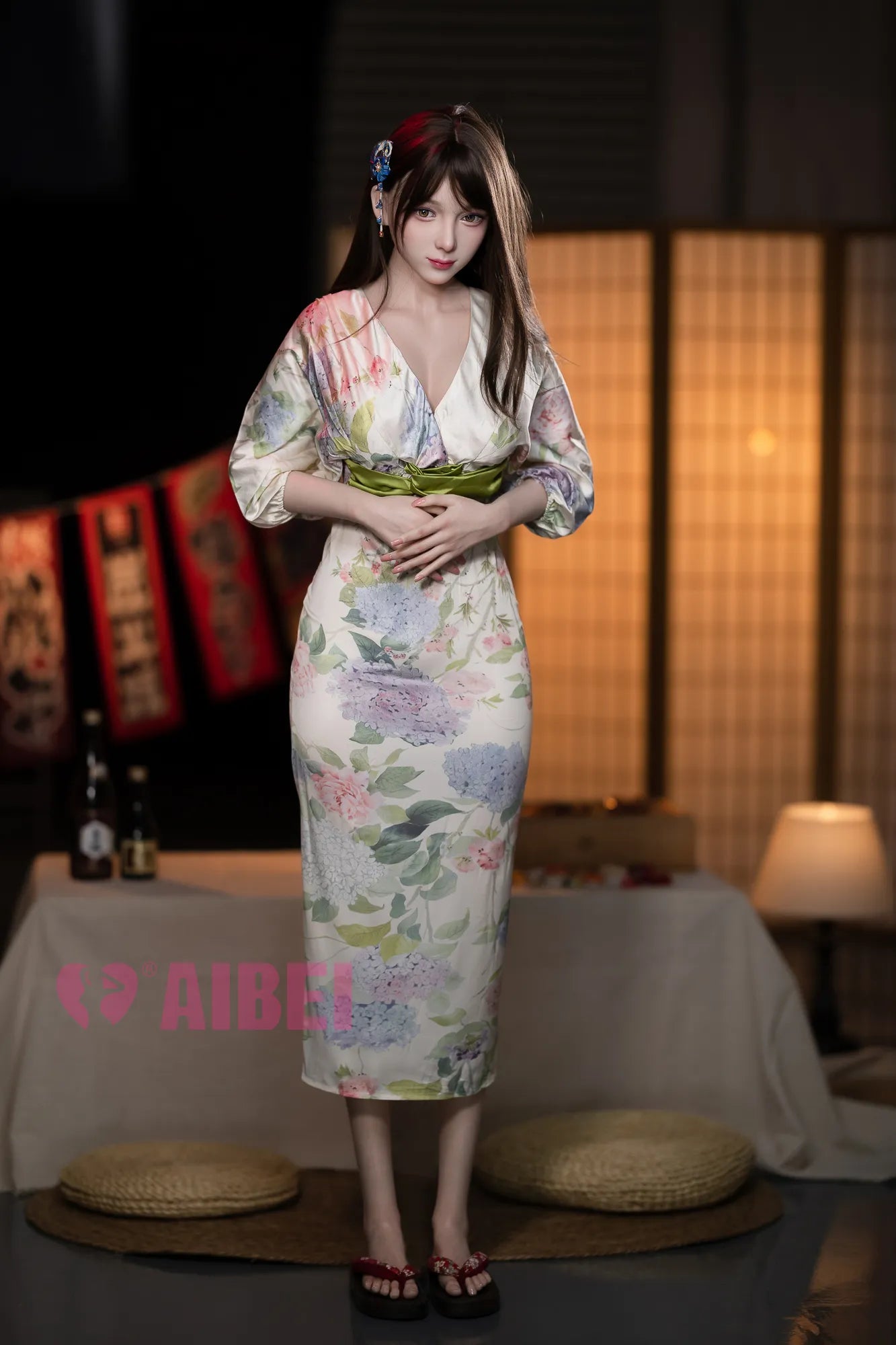 AIBEI | 167cm/5ft6 E Cup Japanese Kimono Cosplay Silicone Sex Doll #AB17 - Rika