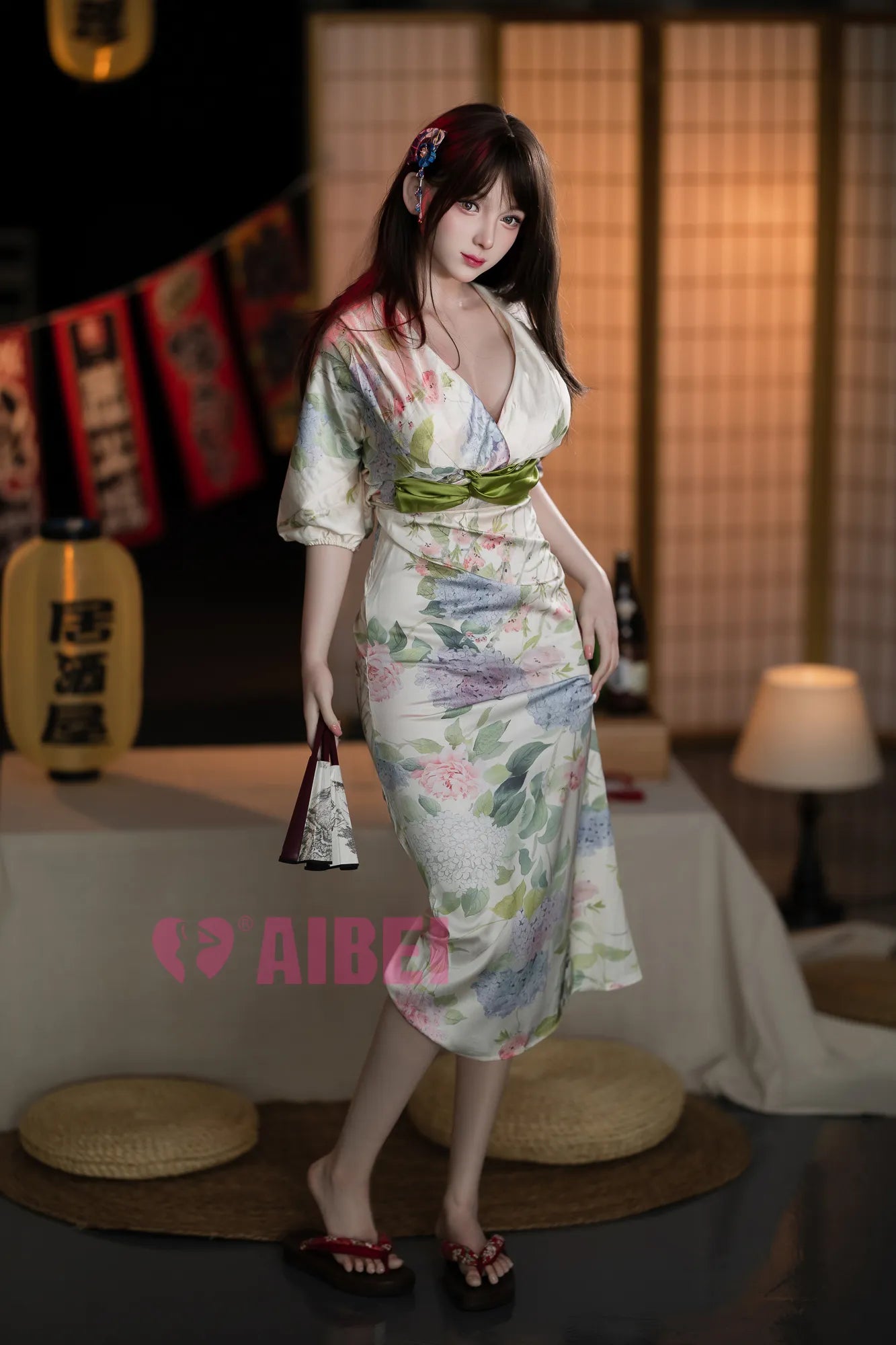 AIBEI | 167cm/5ft6 E Cup Japanese Kimono Cosplay Silicone Sex Doll #AB17 - Rika