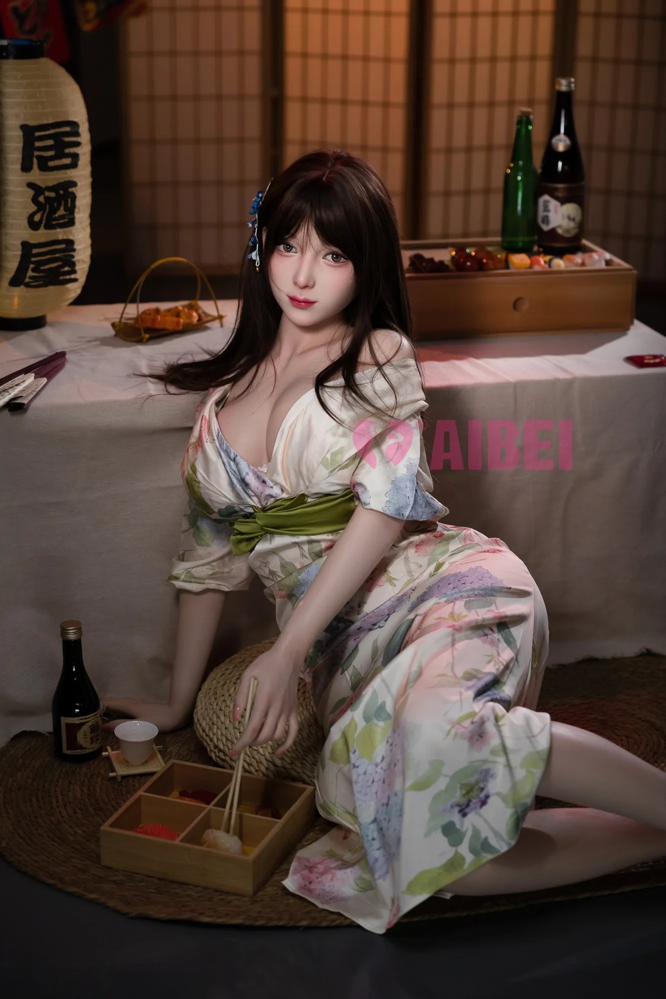 AIBEI | 167cm/5ft6 E Cup Japanese Kimono Cosplay Silicone Sex Doll #AB17 - Rika
