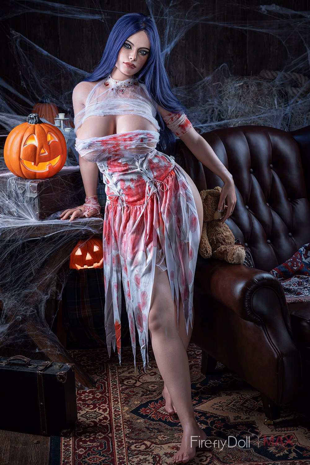 Firefly Diary丨164cm/5ft5 I-Cup Max Series Halloween Ghost Bride Cosplay Silicone Sex Doll - Chloe