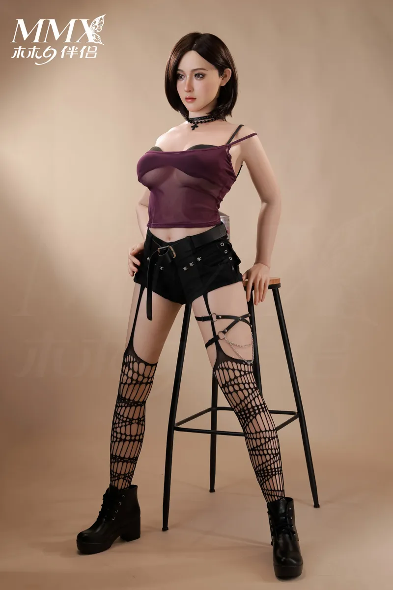 MMX Doll | 165cm/5ft5 Small Breasts Alluring Asian Dark Queen Realistic Silicone Sex Doll - MengQi