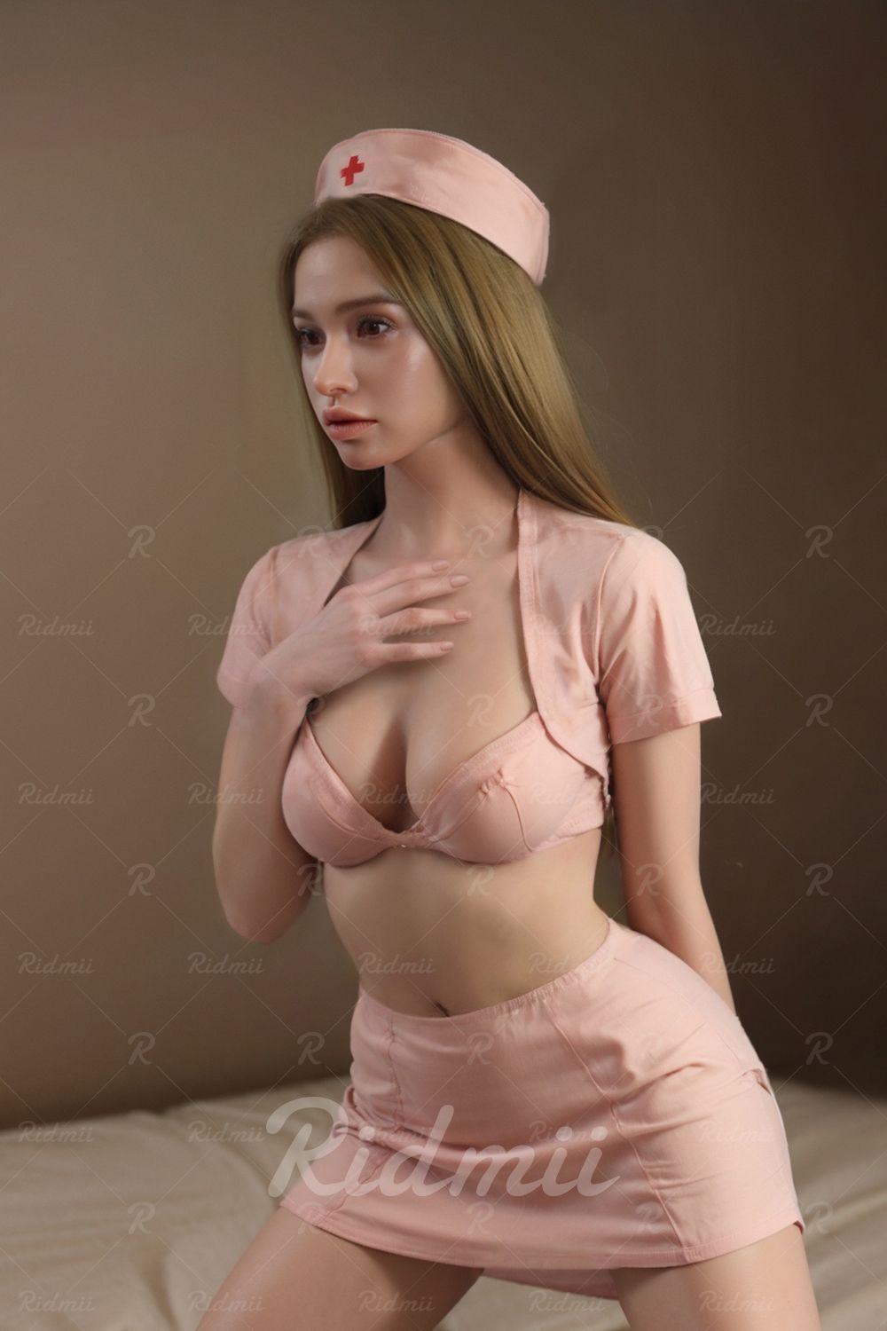 RIDMII | 165cm/5ft5 Small Breasts Seductive Nurse Cosplay Lifelike TPE Sex Doll - Vanna (In Stock US)
