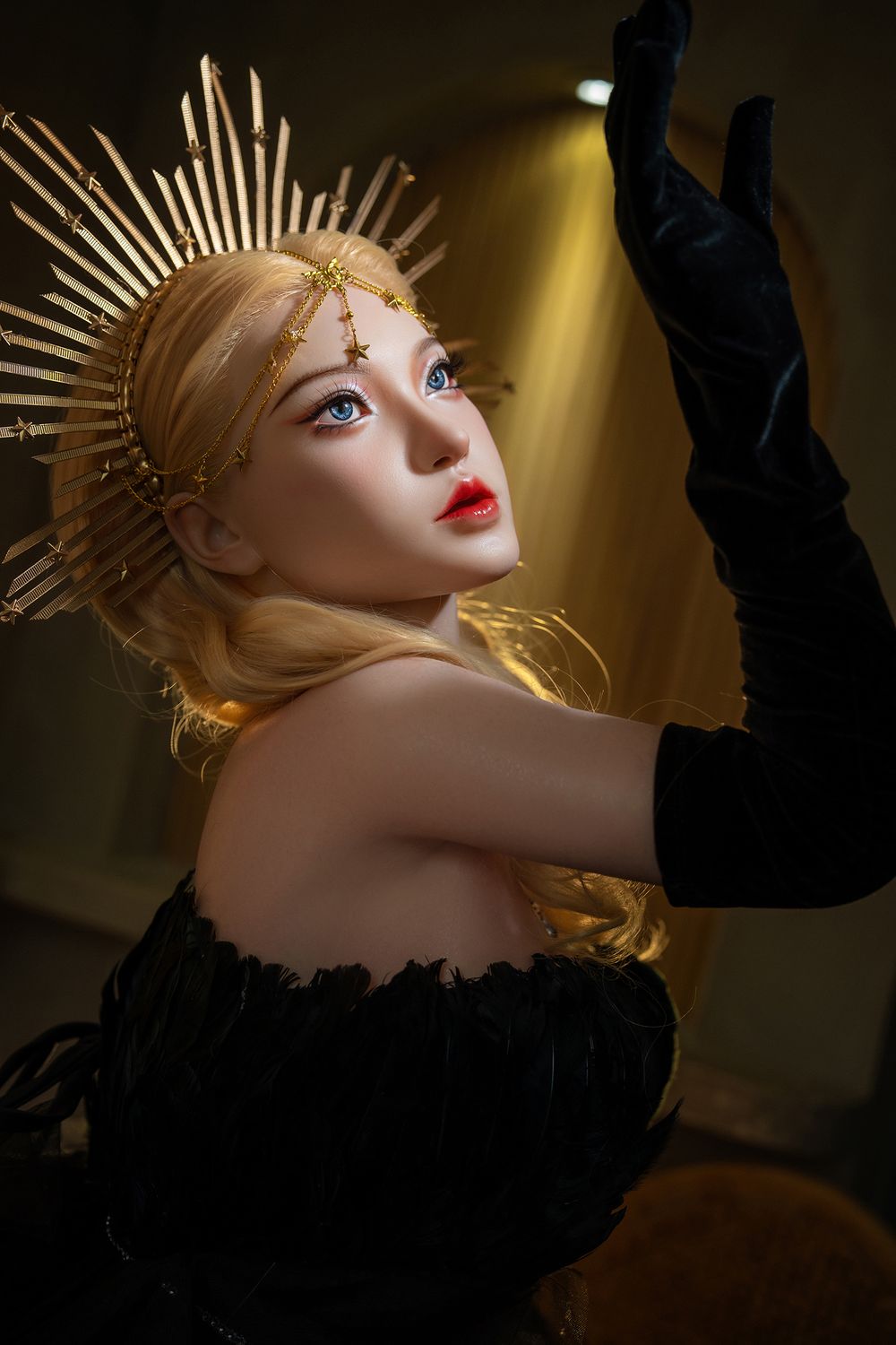 SY Doll | 164cm/5ft4 Small Breast Movable Jaw Silicone Head Sex Doll - Sophia-DreamLoveDoll